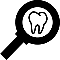 Zoom on tooth icon