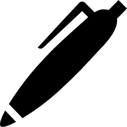 symbole d'outil d'interface diagonale du stylo Icône