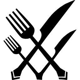 símbolo de talheres Ícone