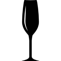 hoog alcoholglas icoon