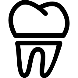 contorno del dente icona