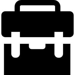 schwarzer koffer icon