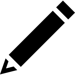 검은 색 대각선 연필 icon