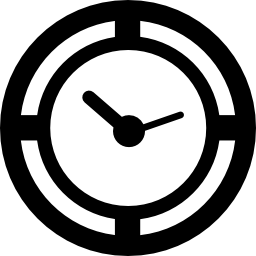 herramienta de reloj circular icono