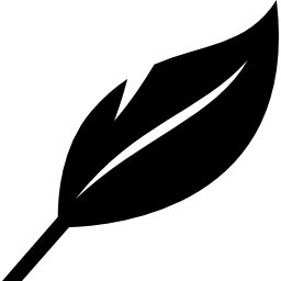 Leaf natural shape icon