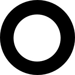 círculo bruto de placa icono