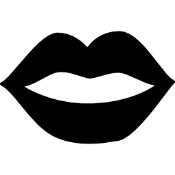 Female mouth lips icon