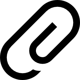 adjunto símbolo de interfaz diagonal de clip icono