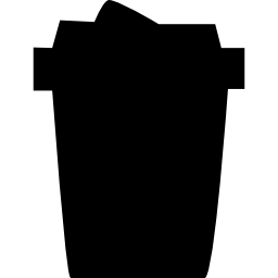 silhouette de récipient de sauce Icône
