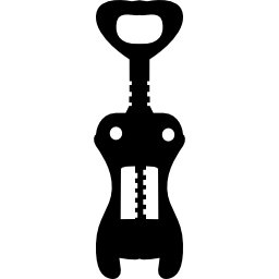 silhouette d'ouvre-vin Icône