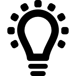 idée symbole d'ampoule Icône