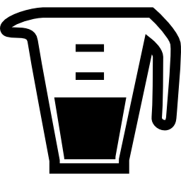 recipiente de cocina jarra para medir líquidos icono