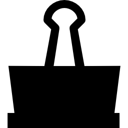 Clip tool silhouette icon