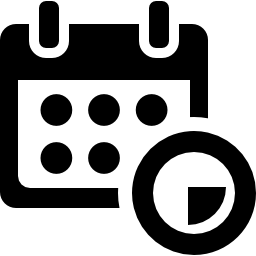 simbolo dell'interfaccia aziendale del calendario degli eventi icona