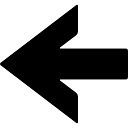 freccia nera sinistra icona