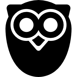 Owl, intelligence symbol icon