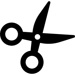Opened scissors icon