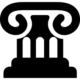 simbolo di legge del capitello di una colonna icona