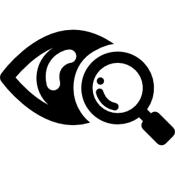 Eye scanner medical symbol icon