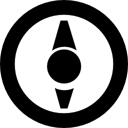 herramienta de orientación de la brújula icono