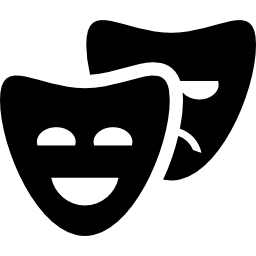 Comedy and drama masks icon