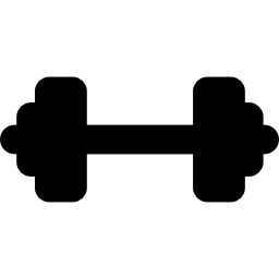 Weight silhouette for medical sport practice icon
