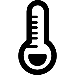 herramienta de control de temperatura de fiebre médica termómetro icono
