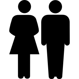 Семья гетеросексуальной пары иконка
