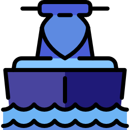 pływanie łodzią odrzutową ikona