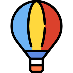 Hot air balloon icon