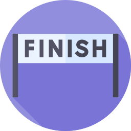 Finish line icon
