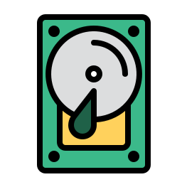 Накопитель на жестком диске иконка