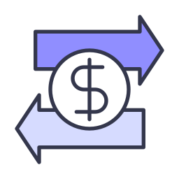 Money transfer icon