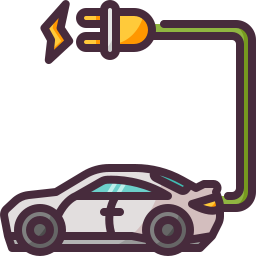 elektrische auto icoon