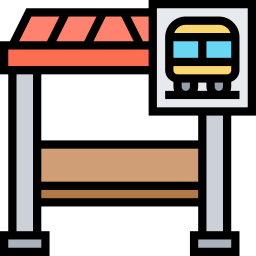 Bus stop icon