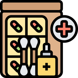 Aid kit icon