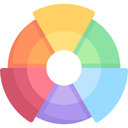 rueda de color icono