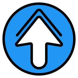 flecha hacia arriba icono