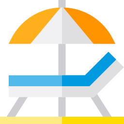 Sun umbrella icon