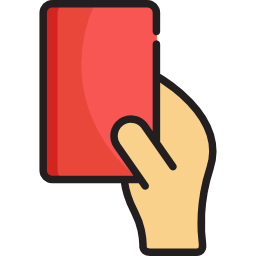 Red card icon