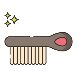 escova de cabelo Ícone