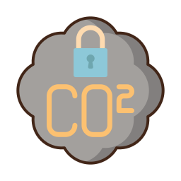 Carbon footprint icon