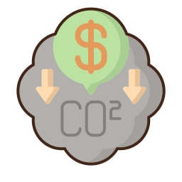 Carbon dioxide icon