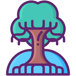 wereld boom icoon