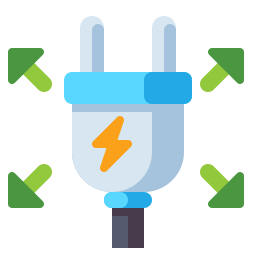 consumo di energia icona