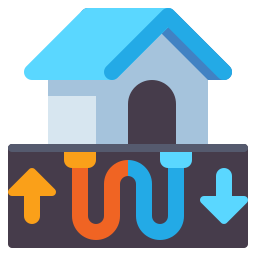 Geothermal energy icon