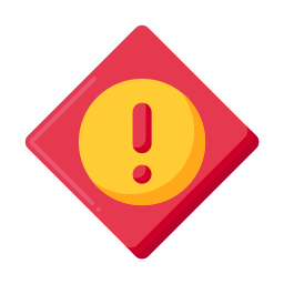 Warning sign icon