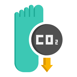 empreinte carbone Icône