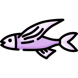 pesce volante icona