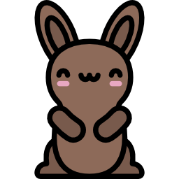 Chocolate bunny icon
